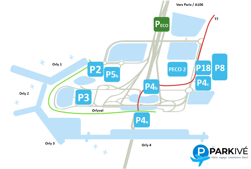 Parking P Eco Orly