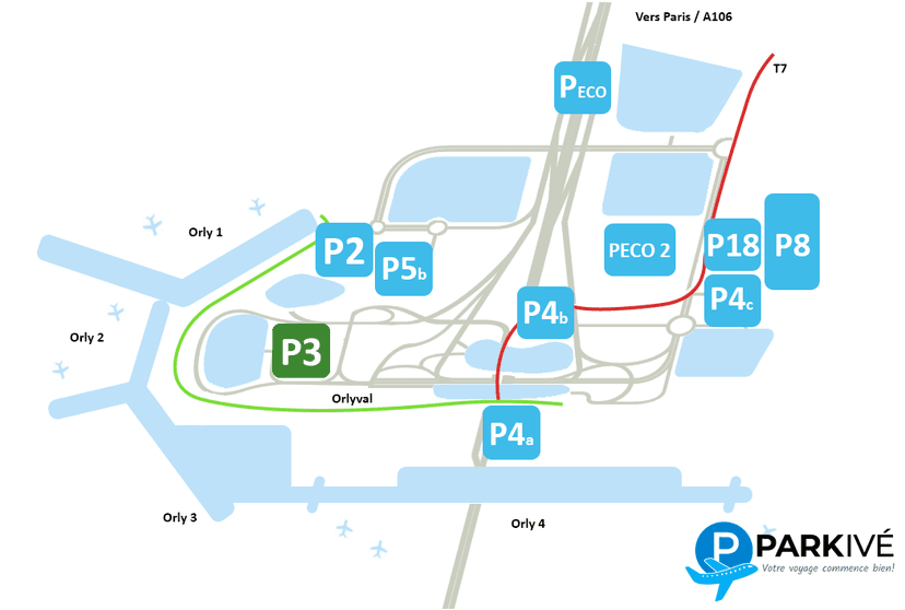 Le Parking P3 Orly