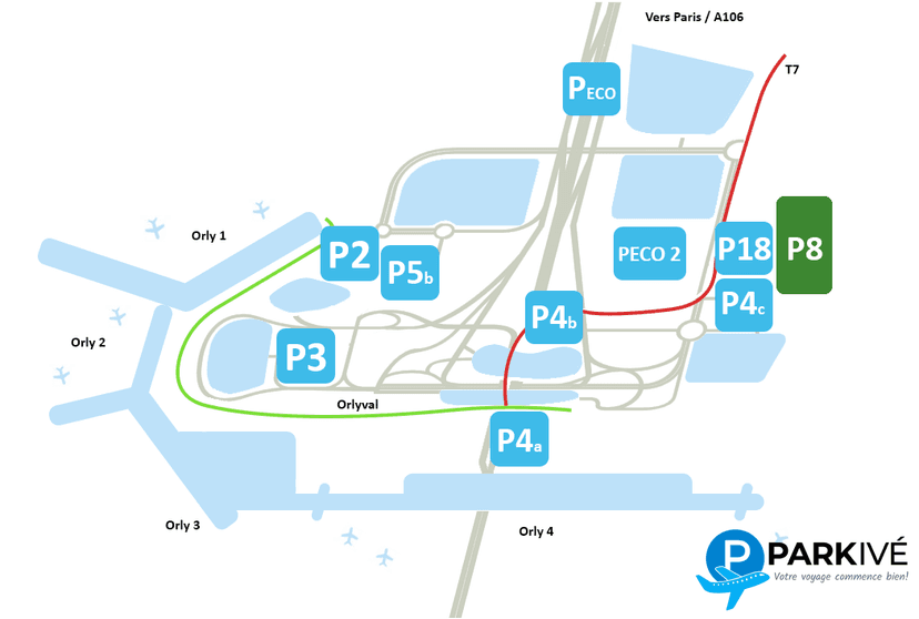 Le Parking P8 Orly